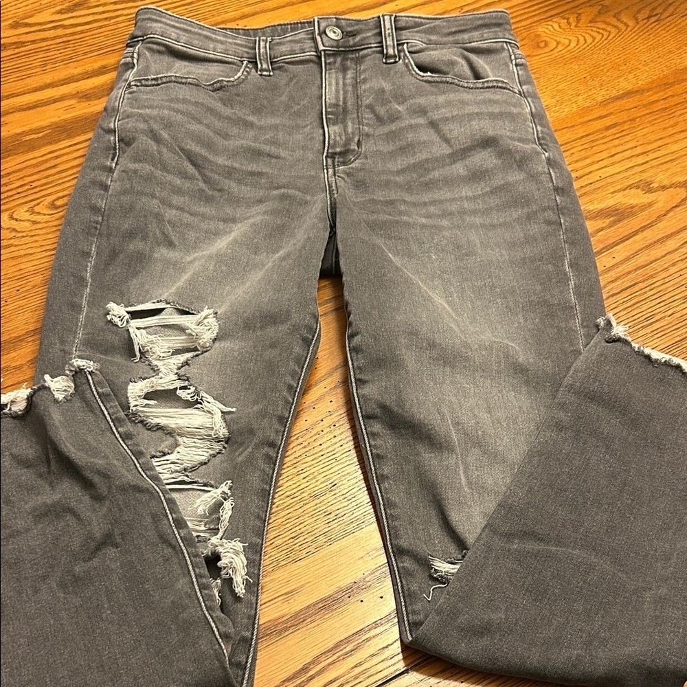 American Eagle Outfitters Distressed Black Women's Jeans